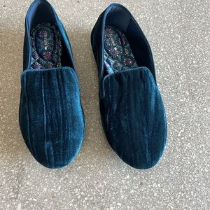 Birdies starling Velvet Loafers blue NEW